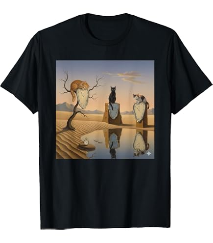 Amazon.com: Funny Cats Painting The Persistence of Memory meowory